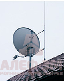 Защита спутниковых антенн от молнии