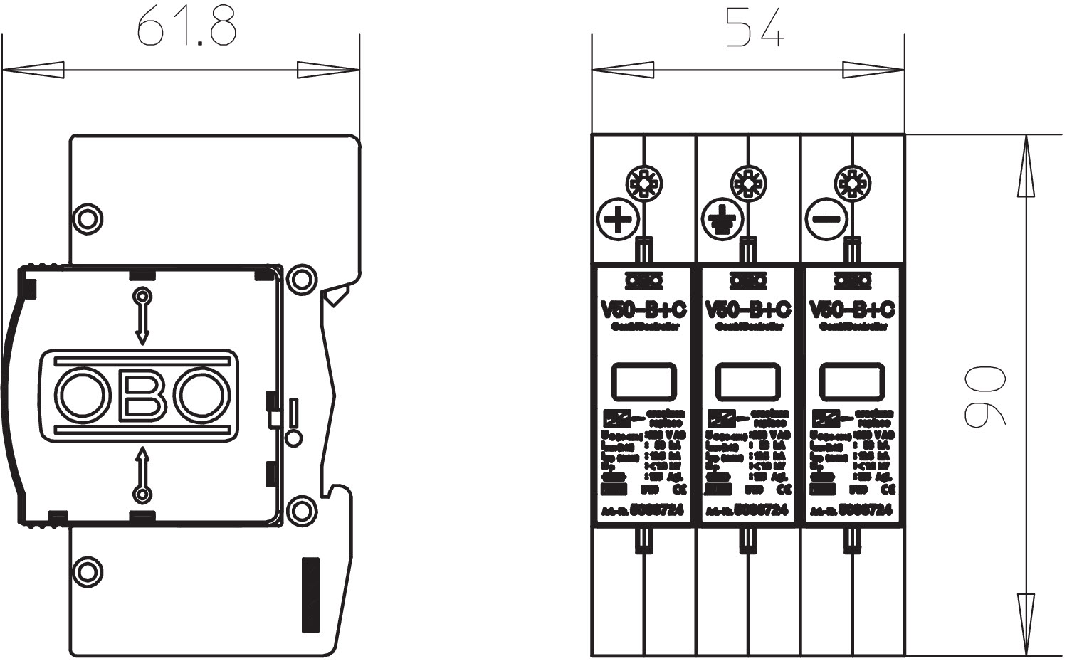 C 20 pdf. УЗИП OBO BETTERMANN v25-b+c/2-280. OBO BETTERMANN v25-b+c/3-280. Ограничитель импульсных перенапряжений 600/50. V20-c 3-PH-1000.