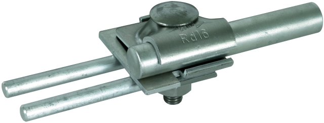 Клемма FS для соединения молниеприемников и круглых проводников 16 мм/8-10 мм